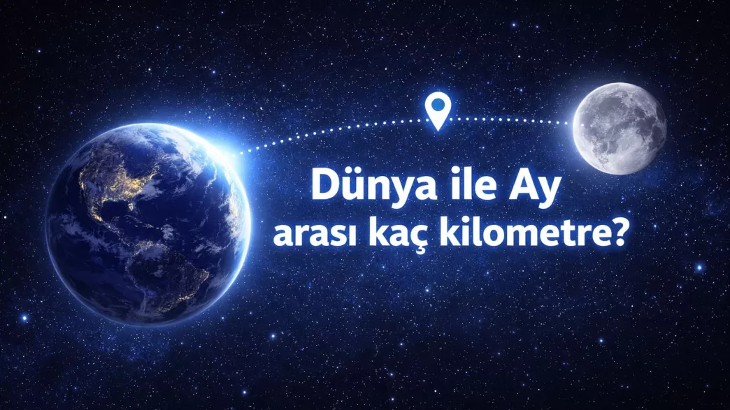 dünya ile ay arası kaç kilometre