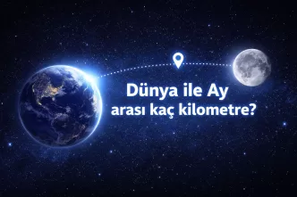 dünya ile ay arası kaç kilometre