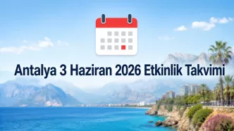 antalya 3 haziran etkinlik takvimi
