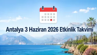 antalya 3 haziran etkinlik takvimi