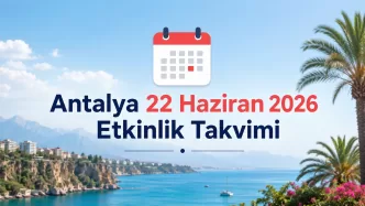 Antalya 22 Haziran 2026 etkinlik takvimi