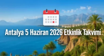 antalya 5 haziran 2026 etkinlik takvimi