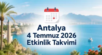antalya 4 temmuz 2026 etkinlik takvimi