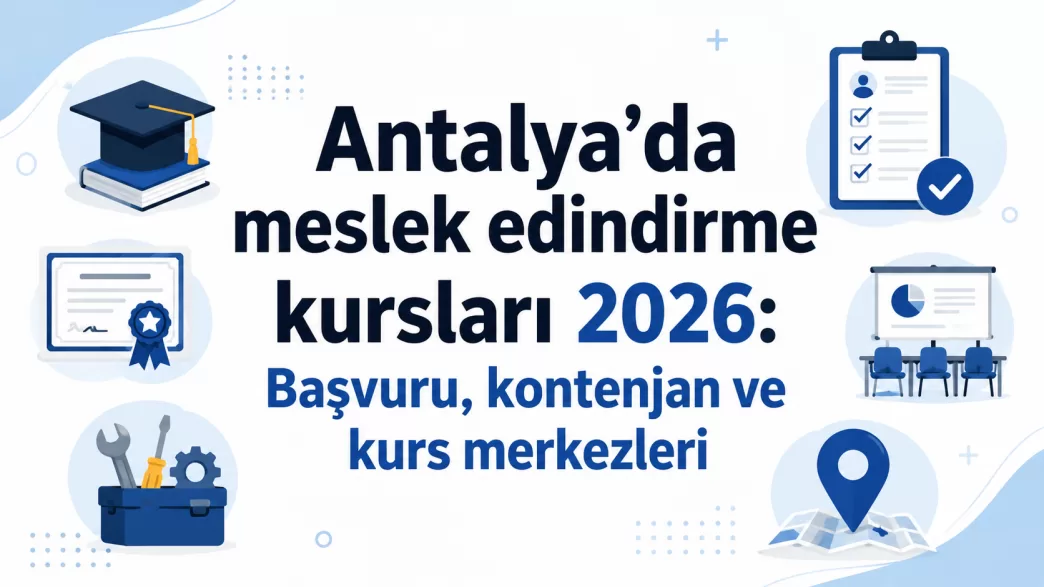 Antalya meslek edindirme kursları 2026
