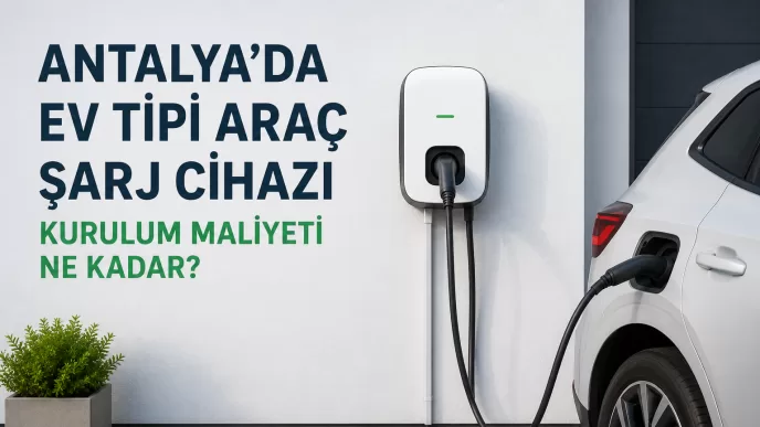 antalya ev tipi araç şarj cihazı kurulum maliyeti