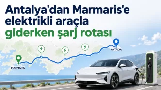 antalya marmaris elektrikli araç şarj rotası