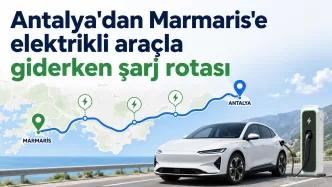 antalya marmaris elektrikli araç şarj rotası