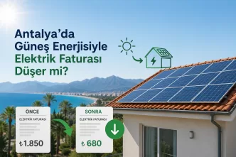 antalya güneş enerjisi elektrik faturası