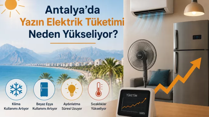 antalya yazın elektrik tüketimi