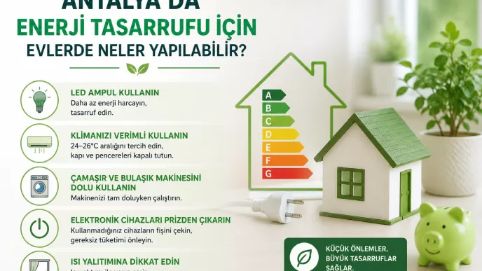 antalya evlerde enerji tasarrufu
