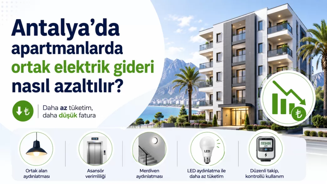 antalya apartman ortak elektrik gideri