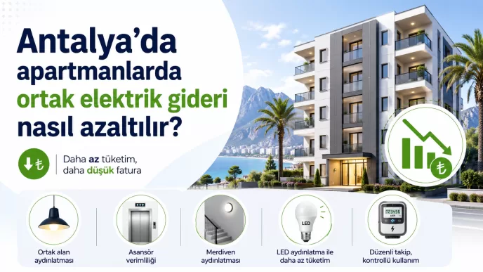 antalya apartman ortak elektrik gideri