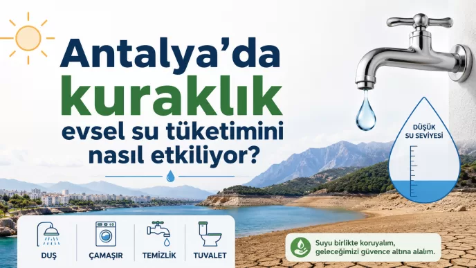 antalya kuraklık evsel su tüketimi