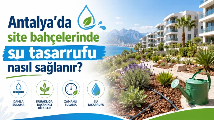 antalya site bahçelerinde su tasarrufu