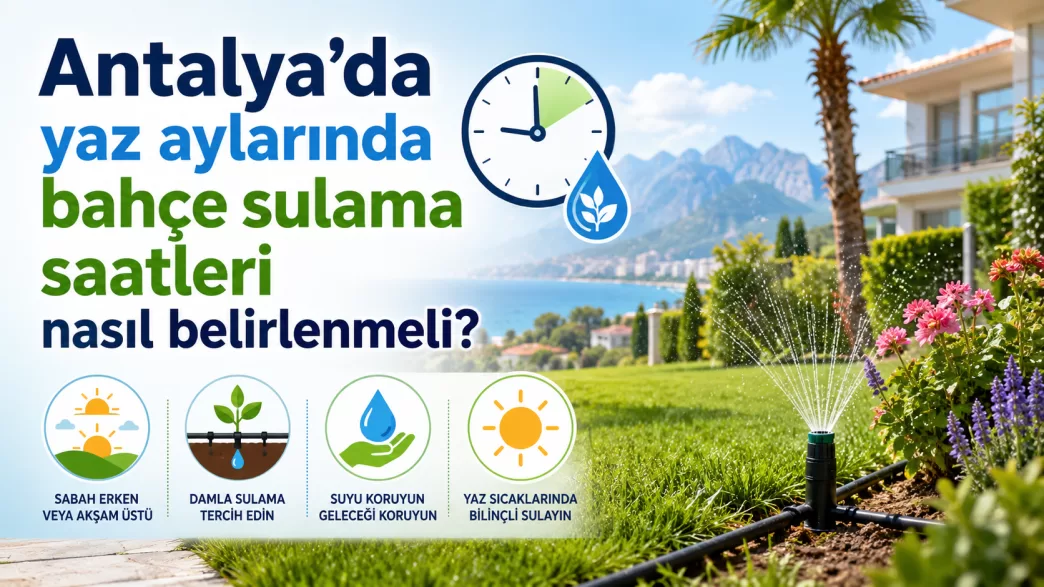 antalya bahçe sulama saatleri