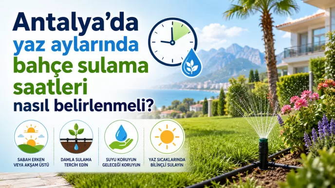 antalya bahçe sulama saatleri