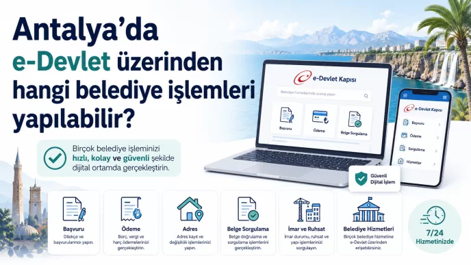 antalya e-devlet belediye işlemleri