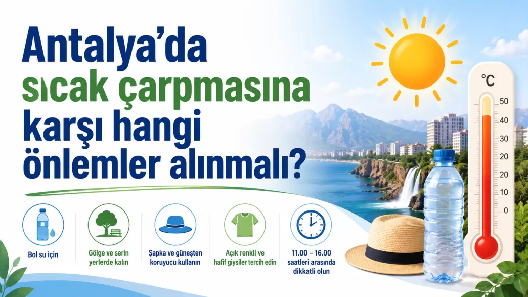 antalya sıcak çarpması önlemleri