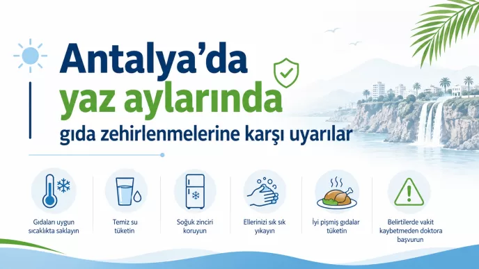 antalya yaz aylarında gıda zehirlenmesi