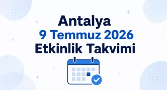 antalya 9 temmuz 2026 etkinlik takvimi