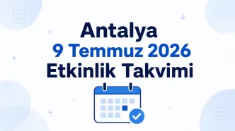 antalya 9 temmuz 2026 etkinlik takvimi