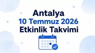 antalya 10 temmuz 2026 etkinlik takvimi