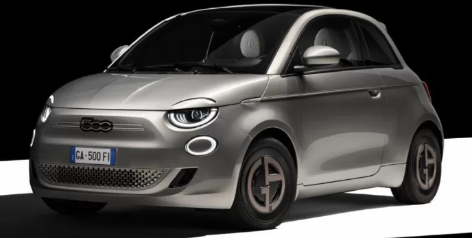 fiat 500e giorgio armani