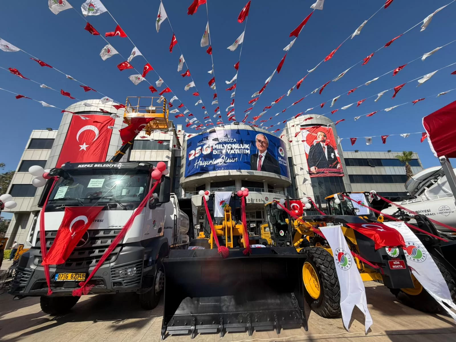 kepez belediyesi, mesut kocagöz, araç filosu, iş makineleri, belediye yatırımı