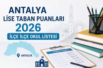 Antalya lise taban puanları 2026