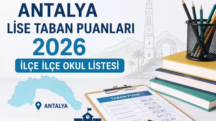 Antalya lise taban puanları 2026