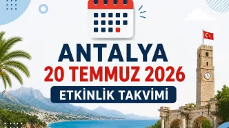 antalya 20 temmuz 2026 etkinlik takvimi