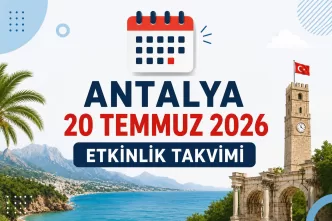 antalya 20 temmuz 2026 etkinlik takvimi