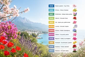 antalya çiçek açma takvimi