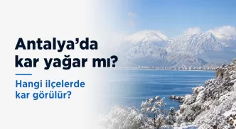 antalya kar yağışı