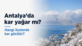 antalya kar yağışı