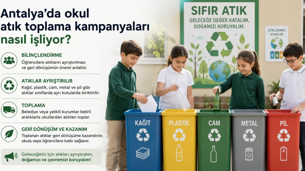 antalya okul atık toplama kampanyaları