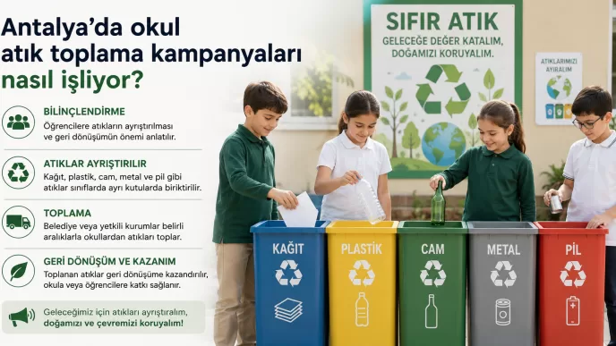 antalya okul atık toplama kampanyaları