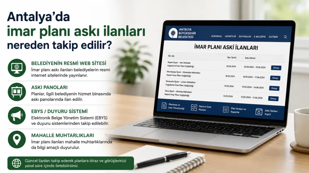 antalya imar planı askı ilanları