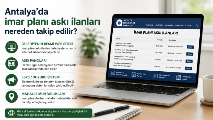 antalya imar planı askı ilanları