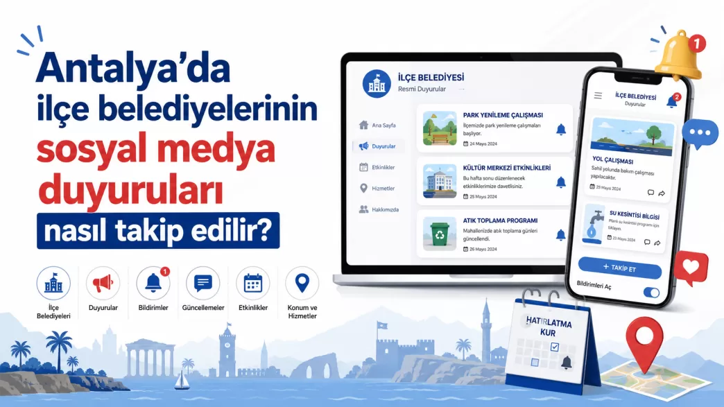 antalya ilçe belediyeleri sosyal medya hesapları