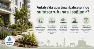 antalya apartman bahçelerinde su tasarrufu