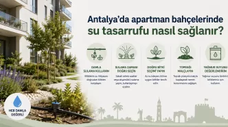 antalya apartman bahçelerinde su tasarrufu