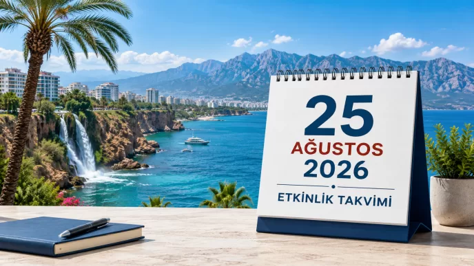 antalya 25 ağustos 2026 etkinlik takvimi