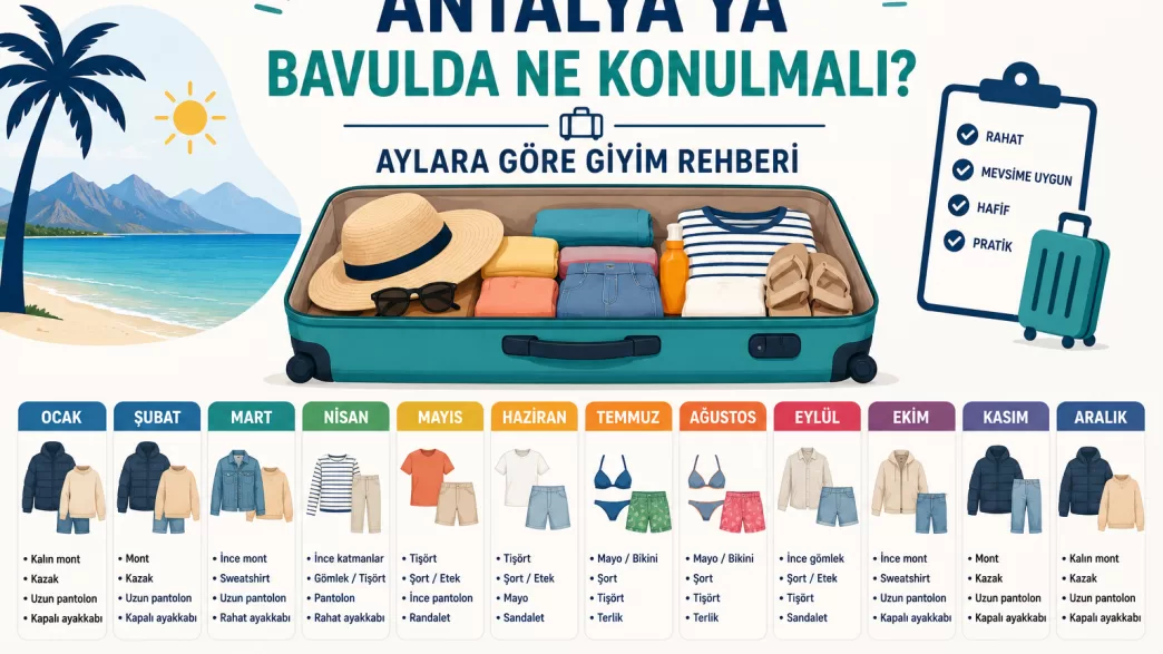 antalya için bavulda ne olmalı