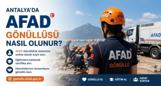 antalya afad gönüllüsü