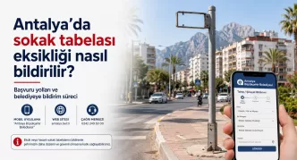 antalya sokak tabelası eksikliği