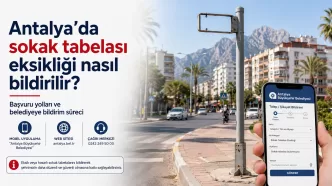 antalya sokak tabelası eksikliği
