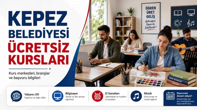 kepez belediyesi ücretsiz kursları