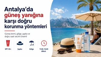 antalya güneş yanığından korunma