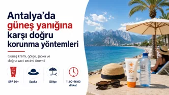 antalya güneş yanığından korunma